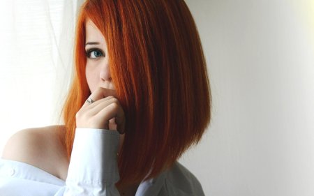 Рыжие девушки с каре