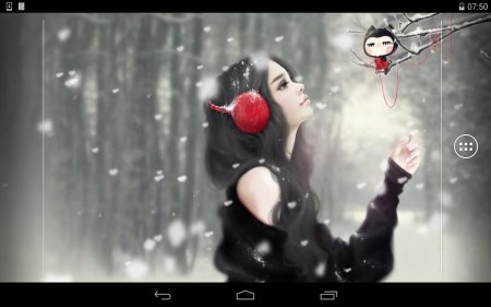 Девушка зимой