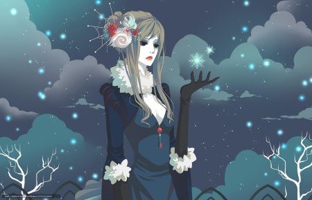 Зима в виде человека