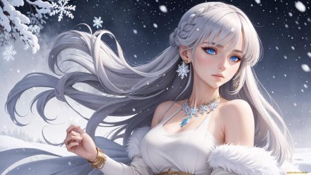 Девушка зима