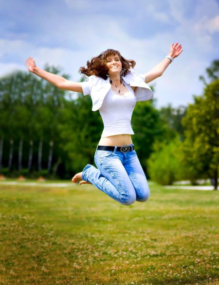 Счастливая девушка