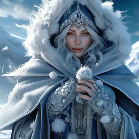 Девушка зима