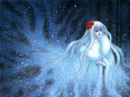 Девушка зима