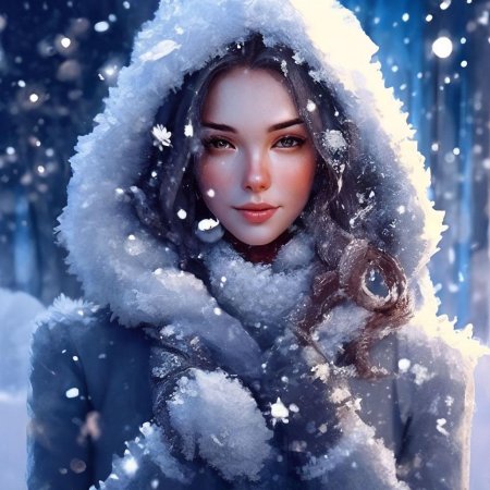 Женщина зима