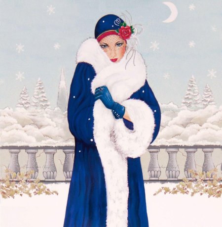 Образы зимы в виде девушек