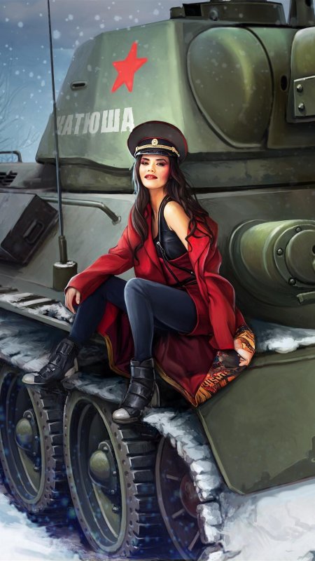 Девушки танкистки