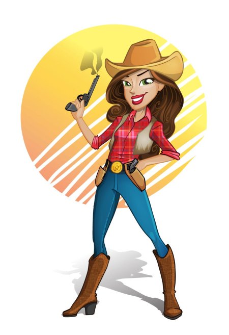 Мультяшный ковбой