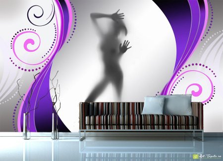 Фотообои девушка у стены