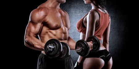 Фитнес мужчина и женщина