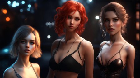 Девушки 3д нейросеть