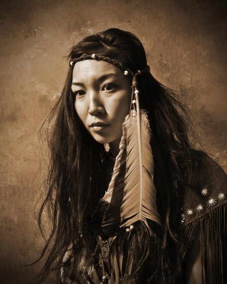 Последняя из могикан индейская девушка