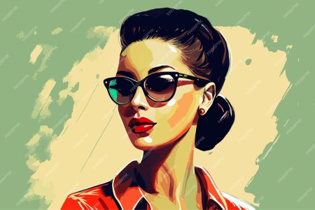 Брюнетка вектор