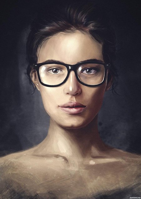 Девушка в очках