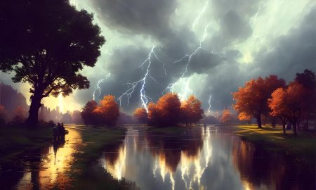 Обои на рабочий стол гроза