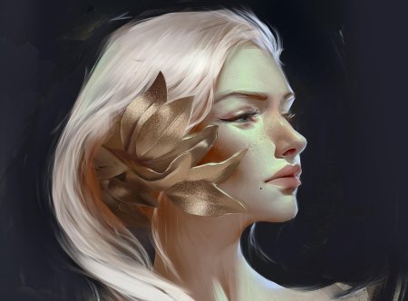 Лицо девушки арт