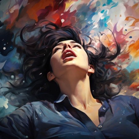 Лицо девушки цифровая живопись обои