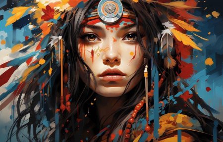 Портрет индейца