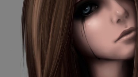 Лицо девушки арт