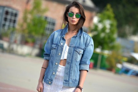 Джинсовая куртка оверсайз женская 2023