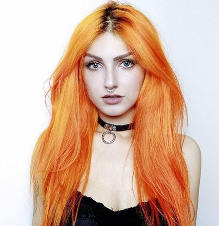 Апельсиновый цвет волос