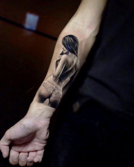 Тату девушек на руке