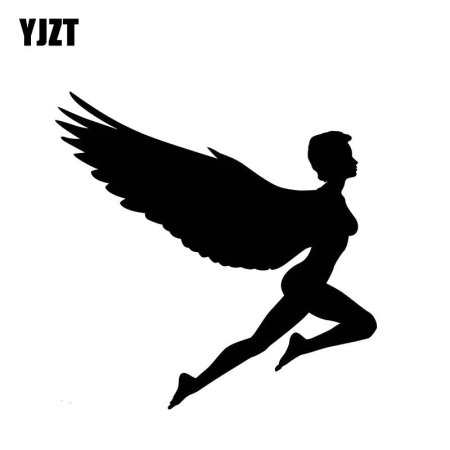 Силуэт человека с крыльями