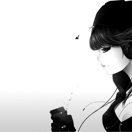 Девушка наушники