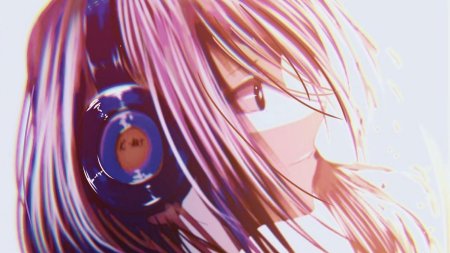 Аниме девушки в наушниках