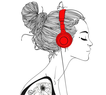 Наушники иллюстрация