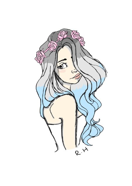 Рисунки для срисовки девушек