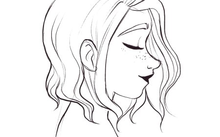 Девушка рисунок карандашом