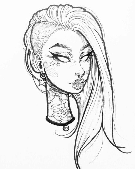 Рисунки девушек