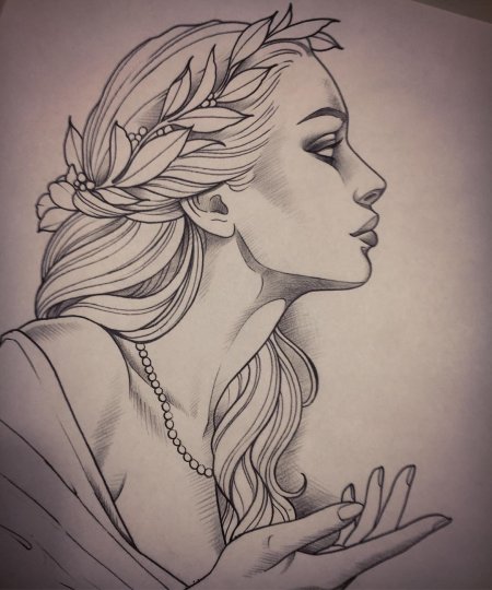 Скетчи богиня афродита