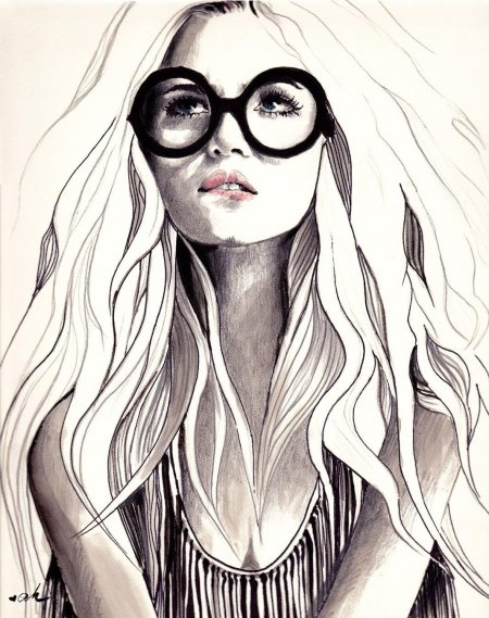 Рисунки девушек