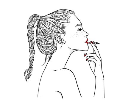 Девушка рисунок для срисовки