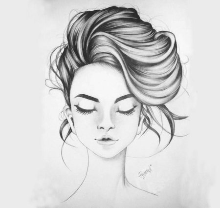 Прическа карандашом