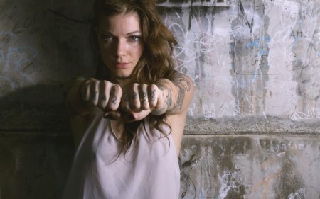 Девушка тату