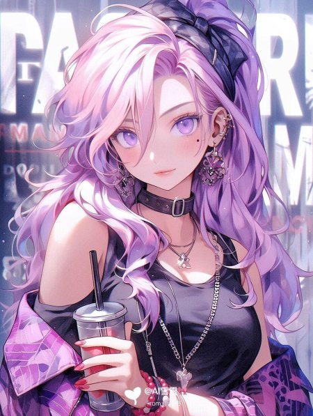 Красивая аниме девушка