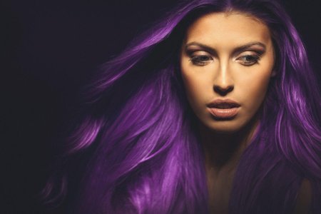 Фиолетовый цвет волос