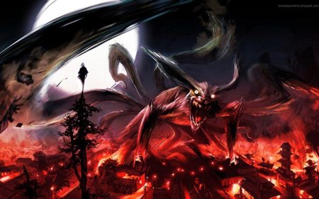 Наруто девятихвостый демон лис