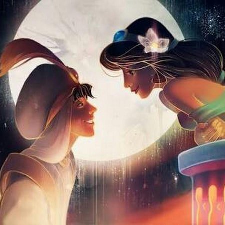 Принцессы диснея жасмин и аладин