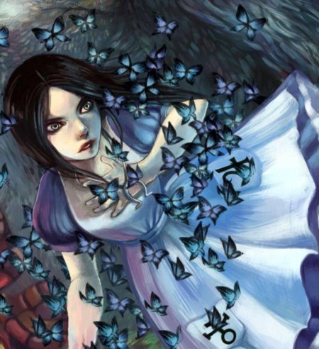 Alice madness returns бабочки