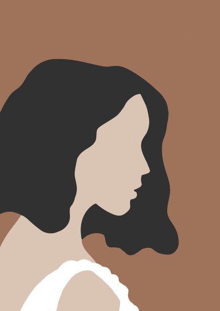 Картина женский силуэт