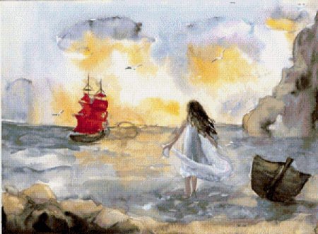 Алые паруса грин иллюстрации