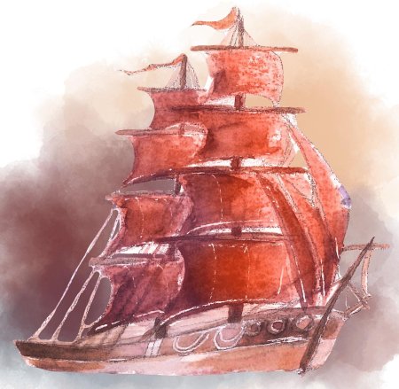 Грин алые паруса море корабль