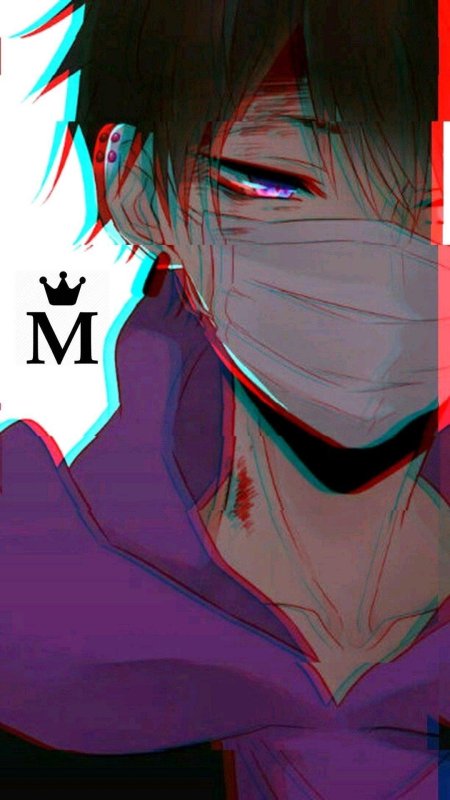 Аниме парень в маске