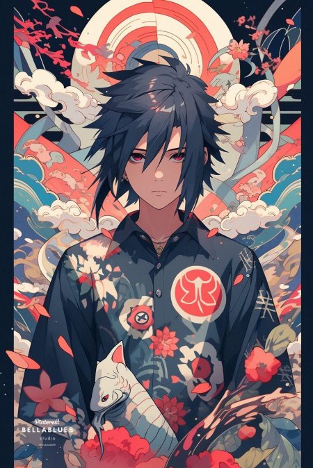 Аниме арт саске