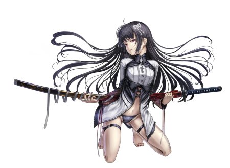 Аниме манга катана