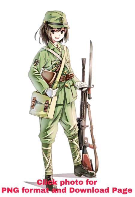Аниме девушка солдат