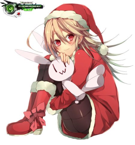 Новогодние аниме тян